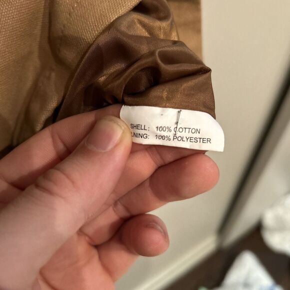 Wyoming Traders | Canvas Bronco Vest | Color: Beige Tan | Size: L | Pre-Owned - Picture 4 of 8